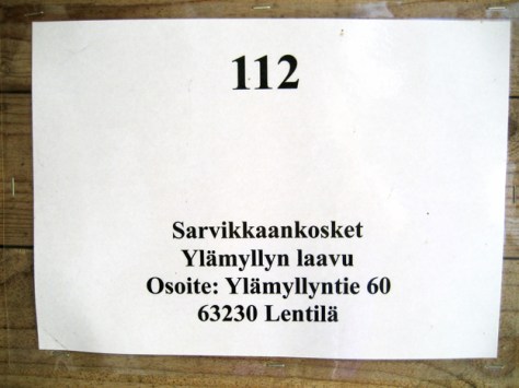 Sarvikkaankosken osoite