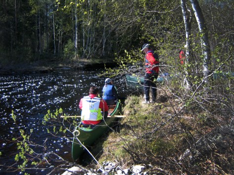 Lähdössä melomaan Niemisjokea (2)